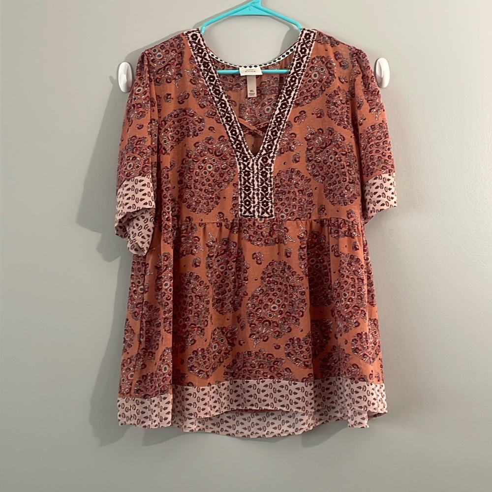Boho sheer blouse/top